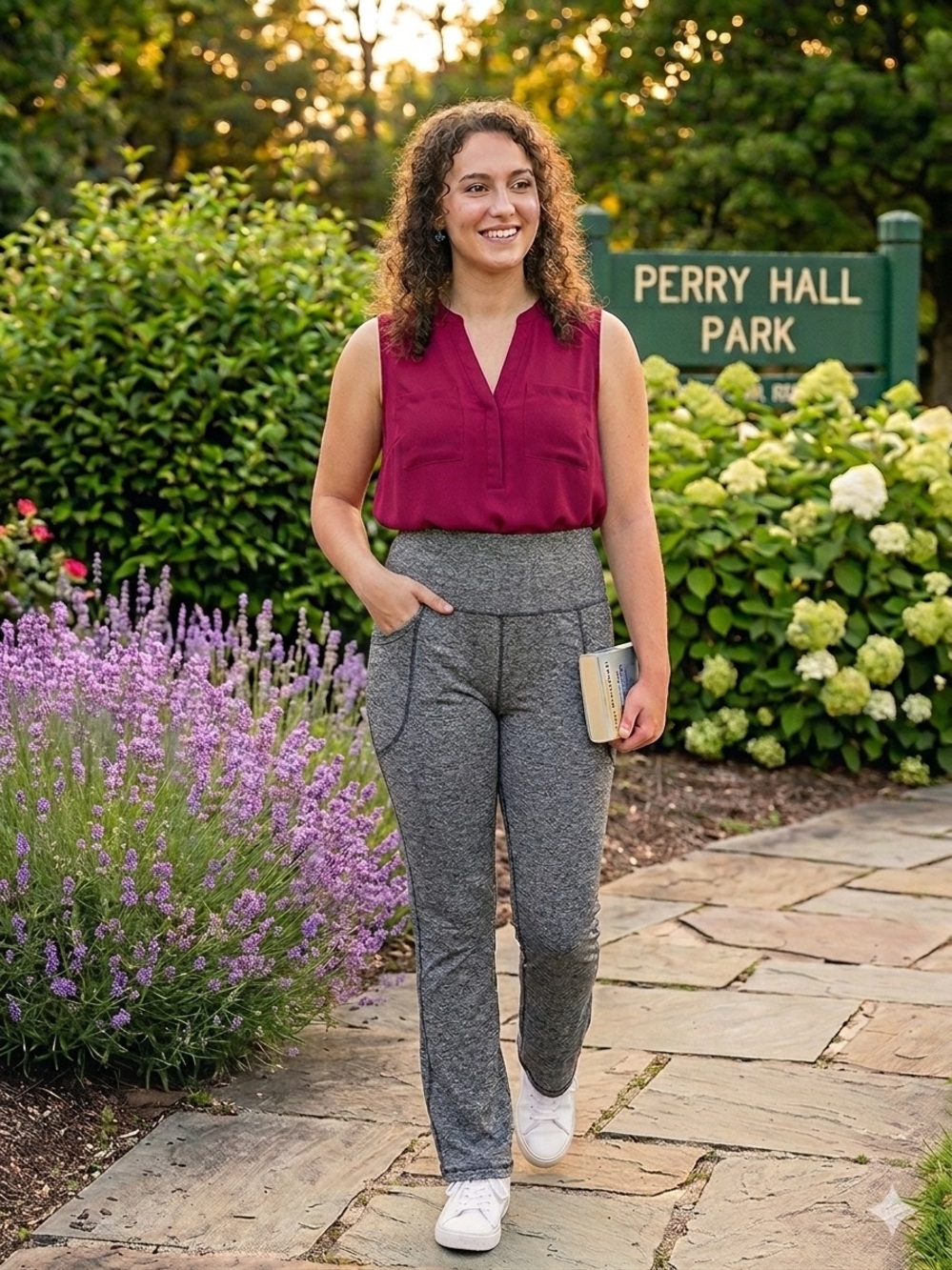 Heather Gray Space Dye High Waisted Flare Yoga Pants with Pockets Plus Size XXL